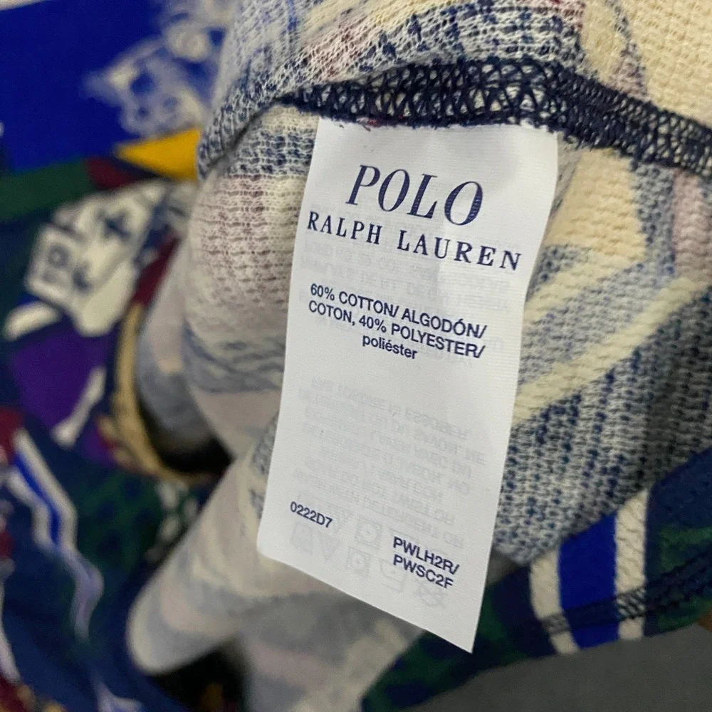 Polo Ralph Lauren Thermal Shirt Mens XL Rugby Collegiate Waffle Pajama Sleep - Picture 4 of 9